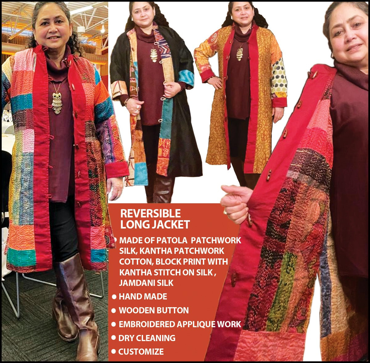 Reversible Long Jacket