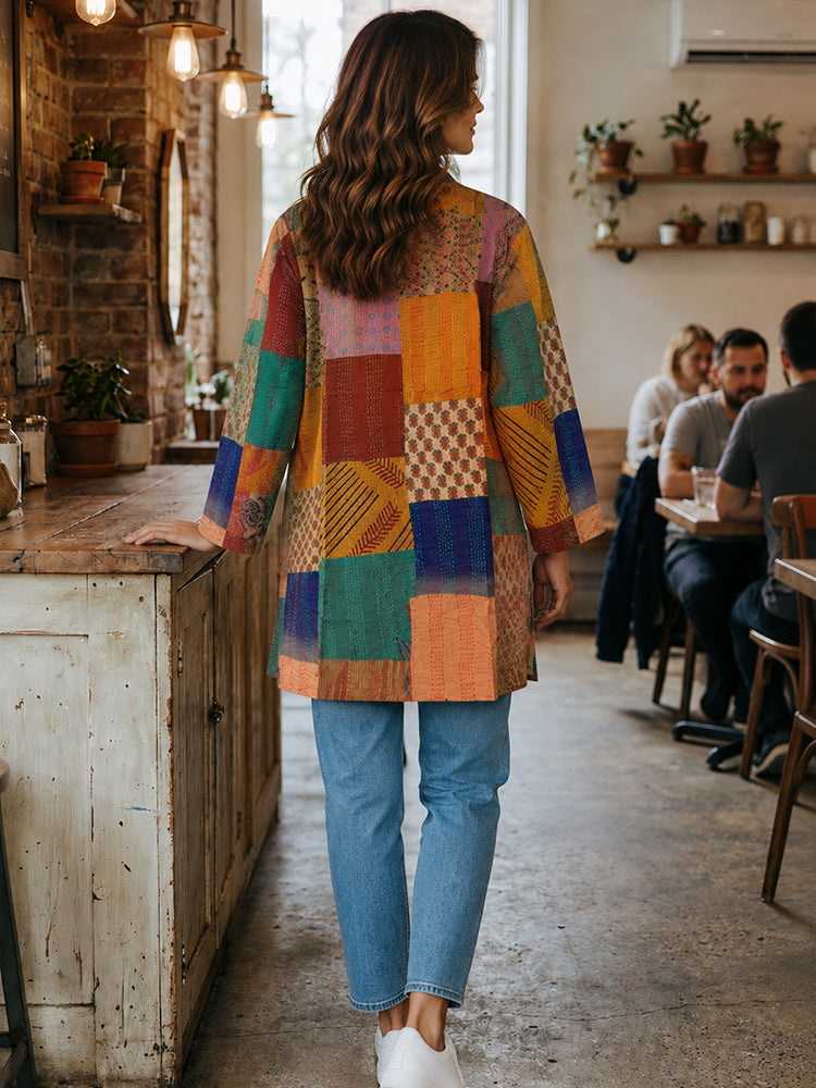 Patchwork Long Jacket